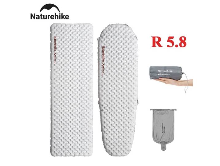 Naturerandonnée matelas gonflable R 5.8 extérieur Portable pliable tente dormir coussin unique ultraléger randonnée voyage Camping tapis