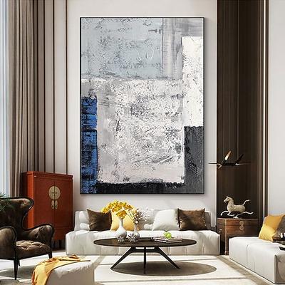 Handgefertigtes Ölgemälde auf Leinwand, Wandkunst, Dekoration, moderne abstrakte Texturen für Wohnkultur, gerollt, rahmenlos, ungedehnt