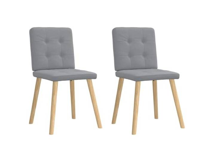 Tmriohed Esszimmerstühle 2er Set Hellgrau Polsterstuhl mit Holzbeinen Ergonomische Küche & Wohnzimmer Küchenstühle mit weichem Stoffbezug und 110 kg Belastbarkeit für maximalen Sitzkomfort.