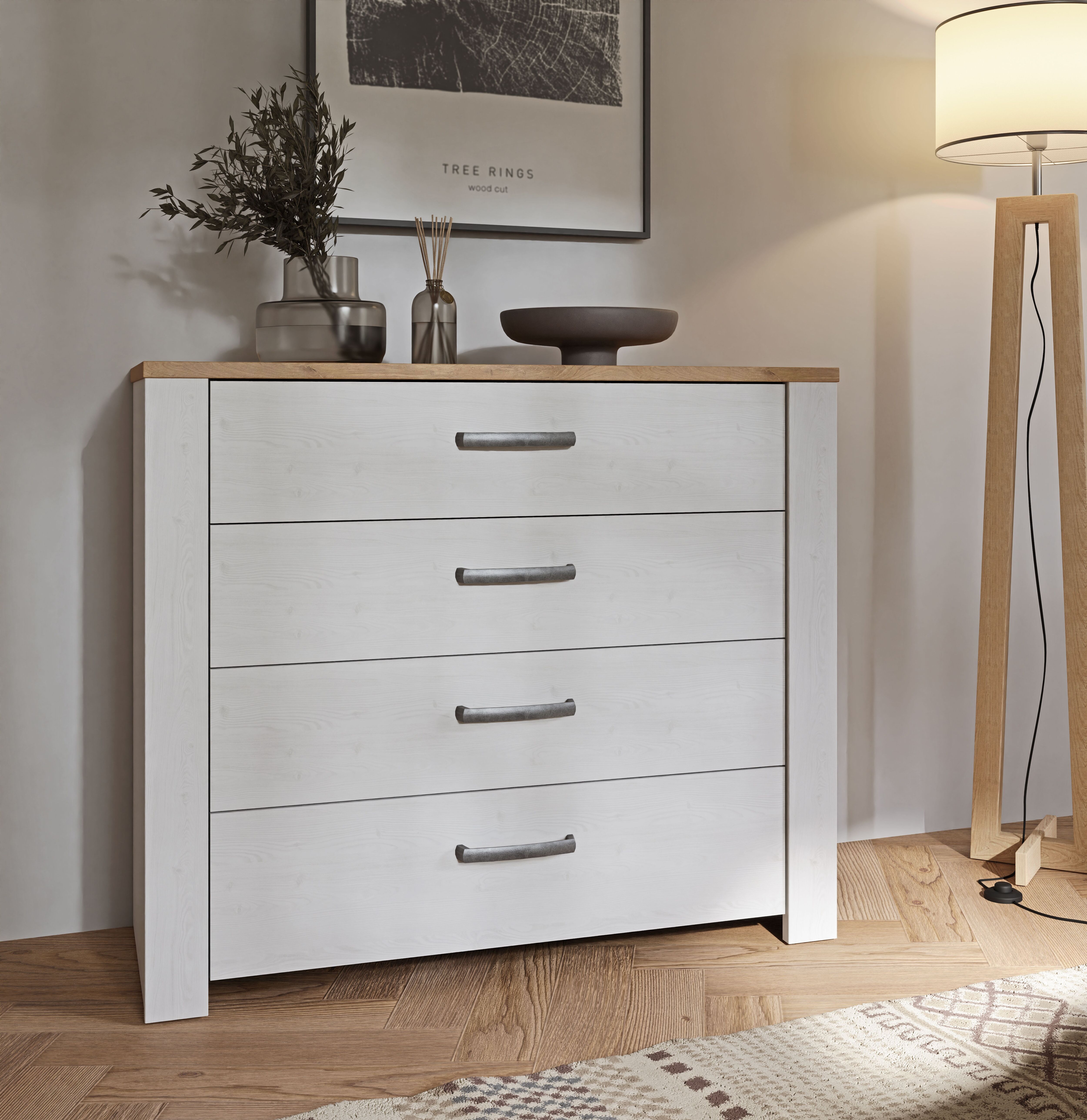 FORTE "Bohol" B/H/T 101,4/87/42 cm, 4 Schubkästen