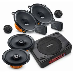 Audi A4 B5 Lautsprecher Front Heck mit 500 Watt Subwoofer