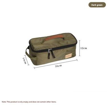 Uplifted Finds Outdoor Tableware Storage Bag Portable Stove Head Gas Cylinder Storage And Sorting Bag green