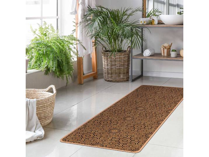 Tapis de yoga Étoiles 183 x 61cm Noir
