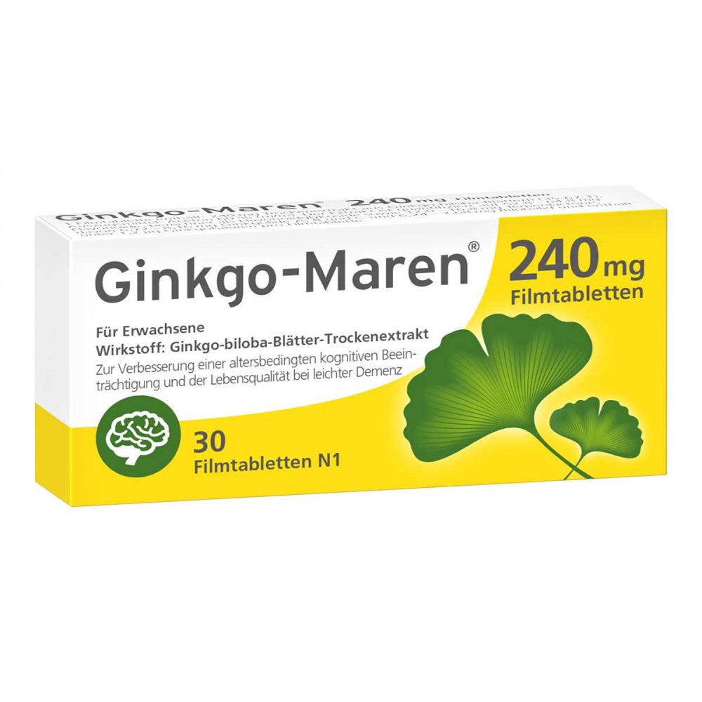 HERMES Arzneimittel GmbH Ginkgo-maren 240 mg Filmtabletten 12580474