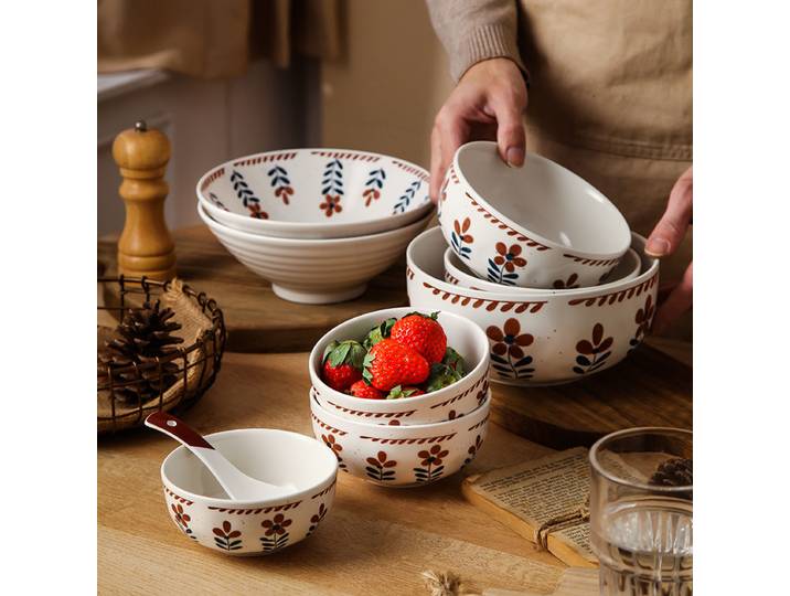 Service de table nordique pour anniversaire, esthétique conviviale, élégant, vaisselle de Noël, kit de luxe en céramique, service de table en porcelaine Prato