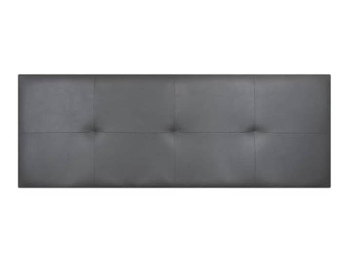 Matris Kopfteil mit Bezug aus Wiener Kunstleder, schlichtes Design, leicht und einfach aufzuhängen, Grau, 170 x 50 x 5 cm, Bett 160 cm