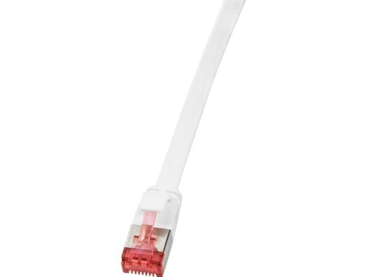 LogiLink Professional CF2031S U/FTP platte patchkabel Cat. 6 inch, 1 m wit