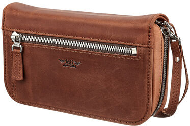 MG Leather Work Trumpet Mouthpiece Pouch 4 LB marron clair