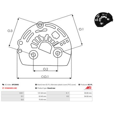 AS-PL Schutzkappe, Generator apc0006 für Mercedes