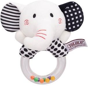 Tiny Tots Teens Trends Elephant Plush Baby Rattle Toys, Cute Infant Bed Toy, Bear Hand Ring Bell, Educational Toy For Newborn elephant