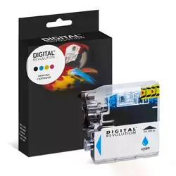 Digital Revolution Tinte kompatibel mit Brother LC-1100C LC-980C Universal  cyan