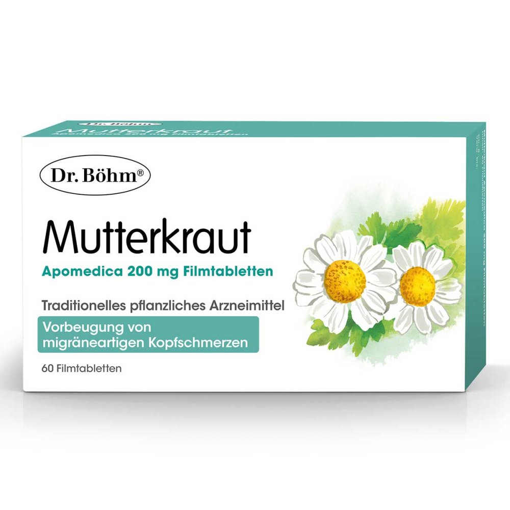 Apomedica Pharmazeutische Produkte GmbH Dr. Böhm Mutterkraut Apomedica 200 mg Filmtabletten 19374157