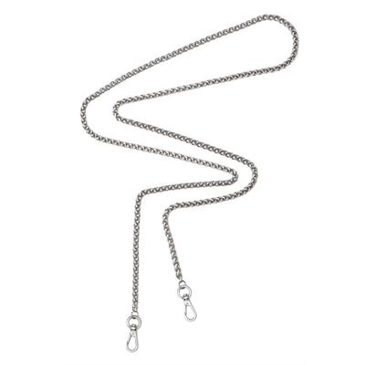 Schulterriemen GRETCHEN "Schulterkette", silber (silberfarben), Taschenanhänger, DamenB:0,5cm H:0,5cm, aus galvanisiertem Metall, B:0,5cm H:0,5cm