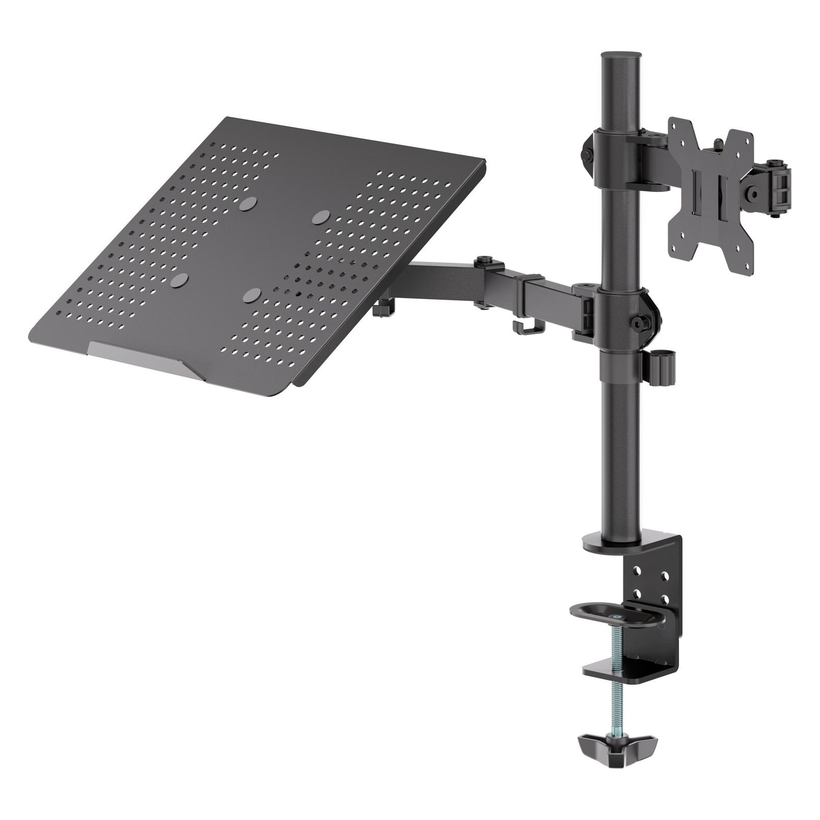 Goobay Monitorhalterung mit Laptop-Arm (Tisch, 10 kg) (79649)
