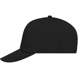 Basecap Promo "MB001" 5-Panel Lightly Laminated - black