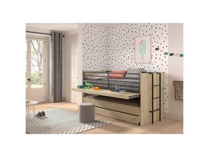 Vipack Hochbett, Eiche, Höhe ca. 20 cm, 90x200 cm, Kinderzimmer & Jugendzimmer, Kindermöbel, Kinderbetten, Hochbetten
