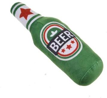 Uplift Treasures Beer Bottle Squeaky Plush Dog Chew Toy c