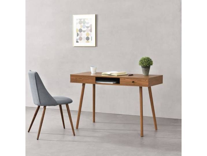 Bureau Habo 75 x 115 x 48 cm effet noyer