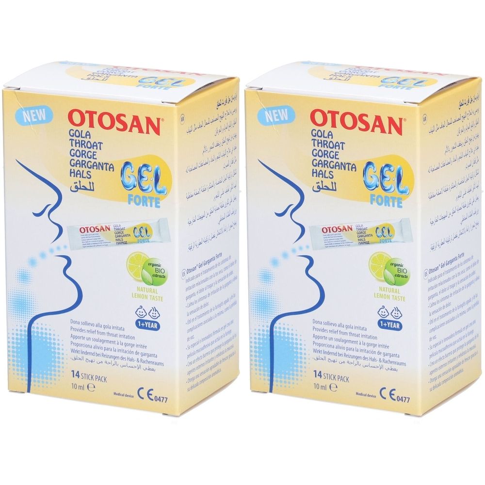 Otosan Hals- und Rachengel Forte 2x 2x14x10 ml Gel