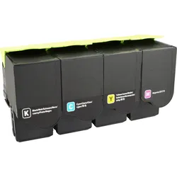 4 Kompatible Toner ersetzt Lexmark C2320 Multipack KCMY