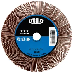 TYROLIT Walzen DxTxH 165x25x25,4 Für Stahl, Edelstahl und Nichteisenmetalle, P80, Form: 1LA, Art. 34598849 (alte Nr. 62190)