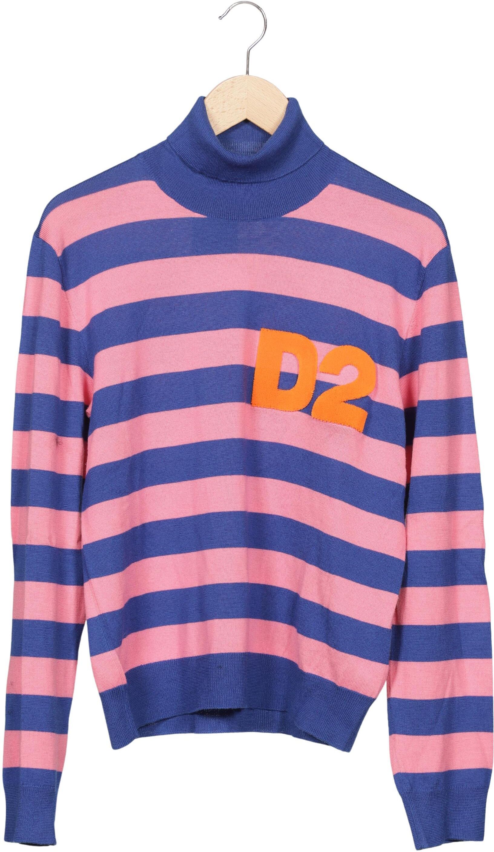 Dsquared2 Damen Pullover, Mehrfarbig, Gr. XL, Schurwolle - Second Hand
