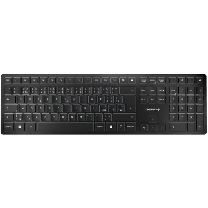 CHERRY KW 9100 Slim 2.4 GHz Slowenisch schwarz (kabellos)