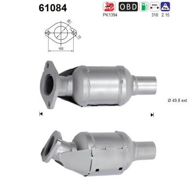 AS Katalysator 61084 für HYUNDAI