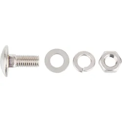 Schlossschraube M8 x 20mm mit Unterlegscheibe und Mutter