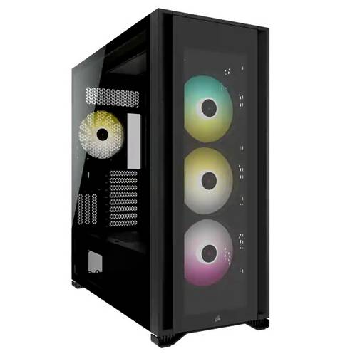 CORSAIR Geh iCUE 7000X RGB (Tempered Glass) Black Multimedia-Technik Gehäuse