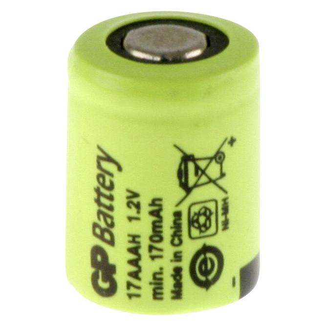 GP Batteries Spezial-Akku 1/3 AAA Flat-Top (1 Stk., 1/3 AAA, 170 mAh) (129938)