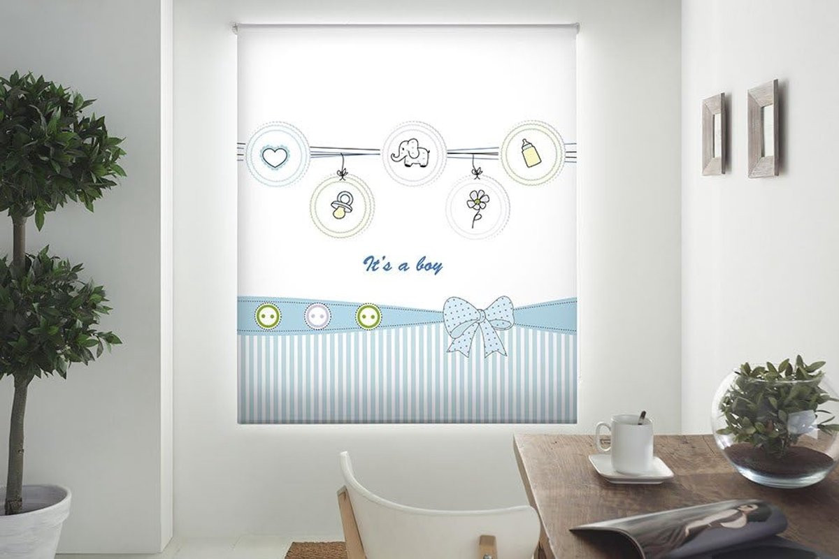 Rollerblind met digitale print voor woonkamerdecoratie, multicolour, B: 130 cm, H: 180 cm