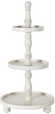 Kate and Laurel Downing Three Tiered Tray - 12x12x24