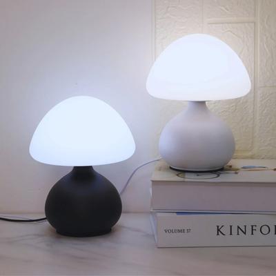 Uplifted Finds Dimmable Mushroom LED Table Lamp USB Powered Night Light For Bedroom Living Room white