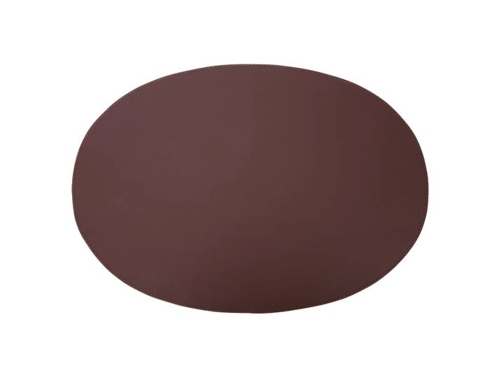 Ørskov Ørskov placemat leer ovaal 47x34 cm Bruin
