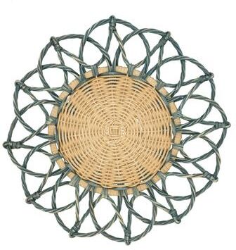 Saro Lifestyle Twisted Rattan Design Table Placemats (Set of 4)