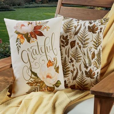 Manual Woodworkers And Weavers Fall Splendor II Reversible Decorative Pillow Multi Warm , Multi Warm