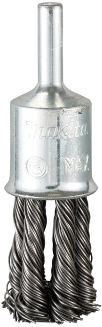 Makita Brosse à pinceau Ø 19 mm, torsadée, acier galvanisé, tige ronde (D-73841)