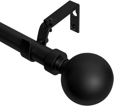 Meriville 1-Inch Diameter Ball Single Window Curtain Rod
