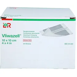 VLIWAZELL Saugkompressen steril 10x10 cm