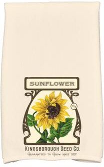 E by Design 18 x 30-inch, Sunflower, Floral Print Kitchen Towel