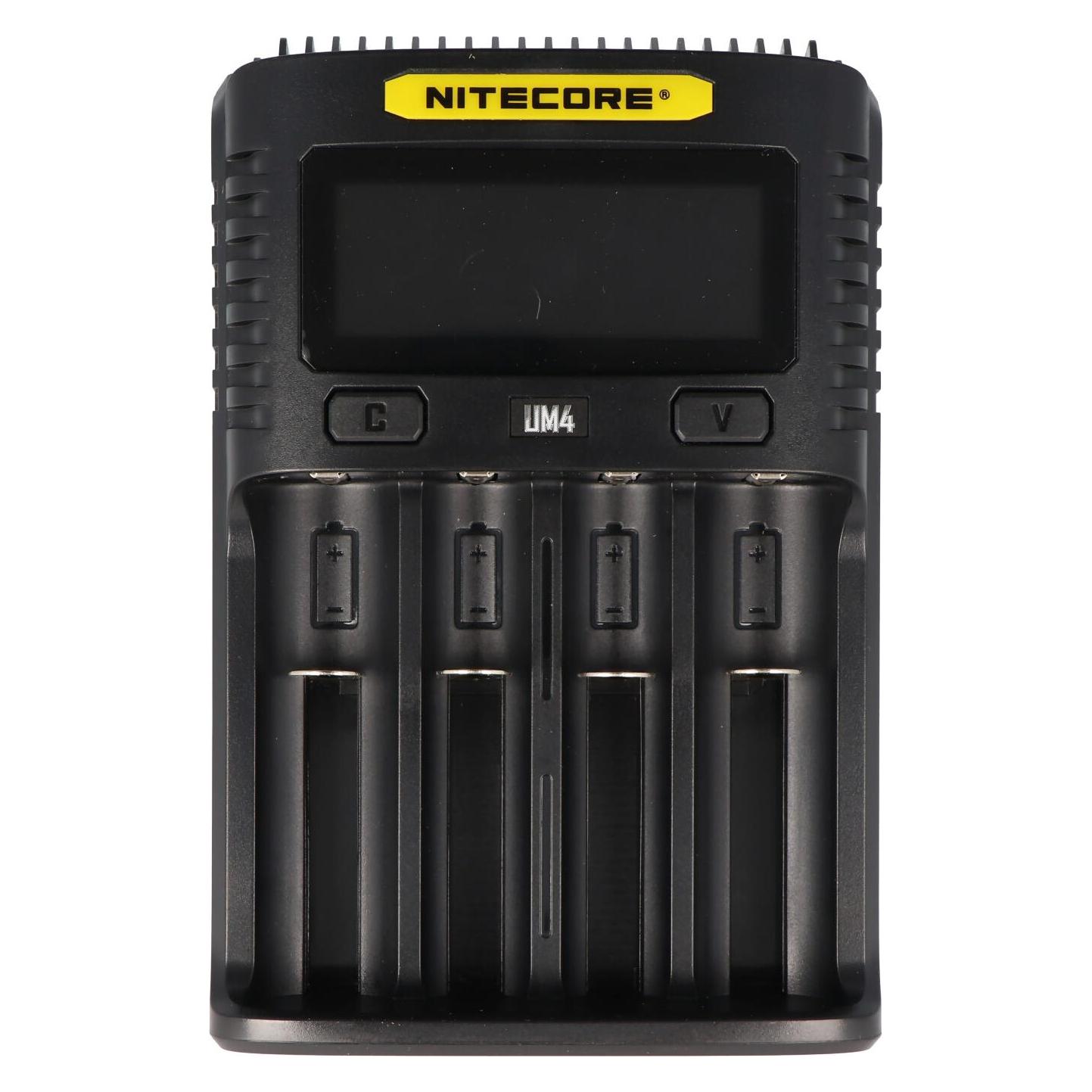 Nitecore UM4 USB-Ladegerät (1 Stk., Ladegerät ohne Akku) (NC-UM4)