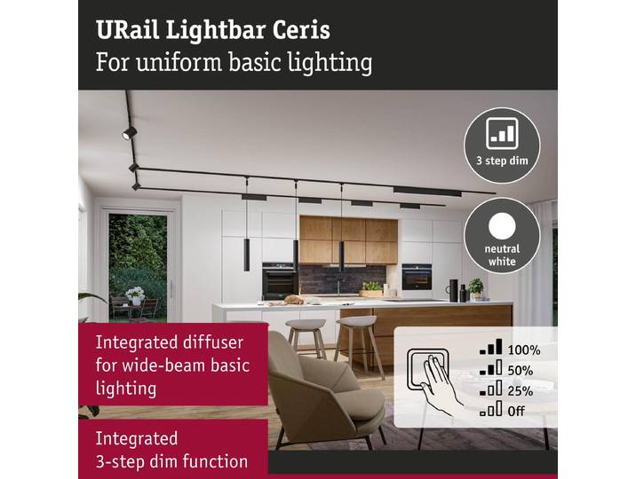 Paulmann LED-railspot URail 9.5 W Zwart (mat)