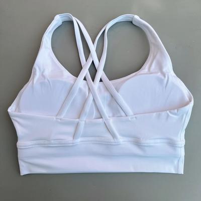 Uplifted Finds High Strength Shockproof Cross Back Yoga Fitness Vest white l