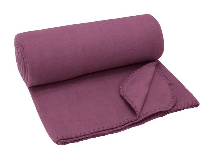 Decke WILLY 130x160cm violett unifarben