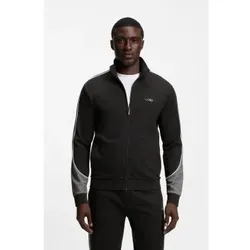 BOSS für Herren. 50554793 Baumwolljacke mit Reißverschluss und kontrastierenden schwarzen Details (S), Heimtextilien, Baumwolle