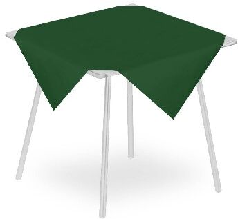 Pack Service Tovaglia verde 100x100 cm 100 Pezzi