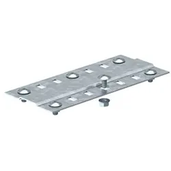 OBO 7070318 Stoßstellenleiste breit, mit 4 Befestigungen B300mm Stahl bandverzinkt Zink/Aluminium, Double Dip SSLB 300 DD  - 20 Stück