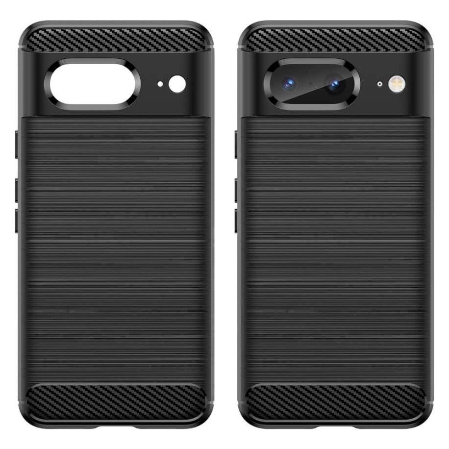 Cover-Discount Google Pixel 8 - Metall Carbon Look Hülle schwarz (Google Pixel 8) (660137686A)