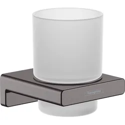 hansgrohe AddStoris Zahnputzbecher, 41749340, Farbe: Brushed Black Chrome